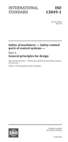 ANSI Safety of machinery text ISO 13849-1:2023!