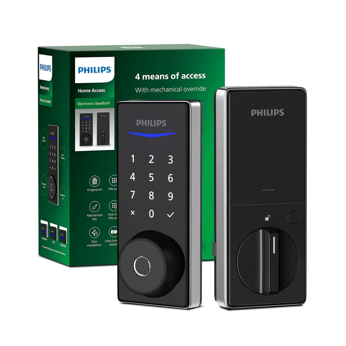 Philips 1000 Series Fingerprint Electronic Deadbolt