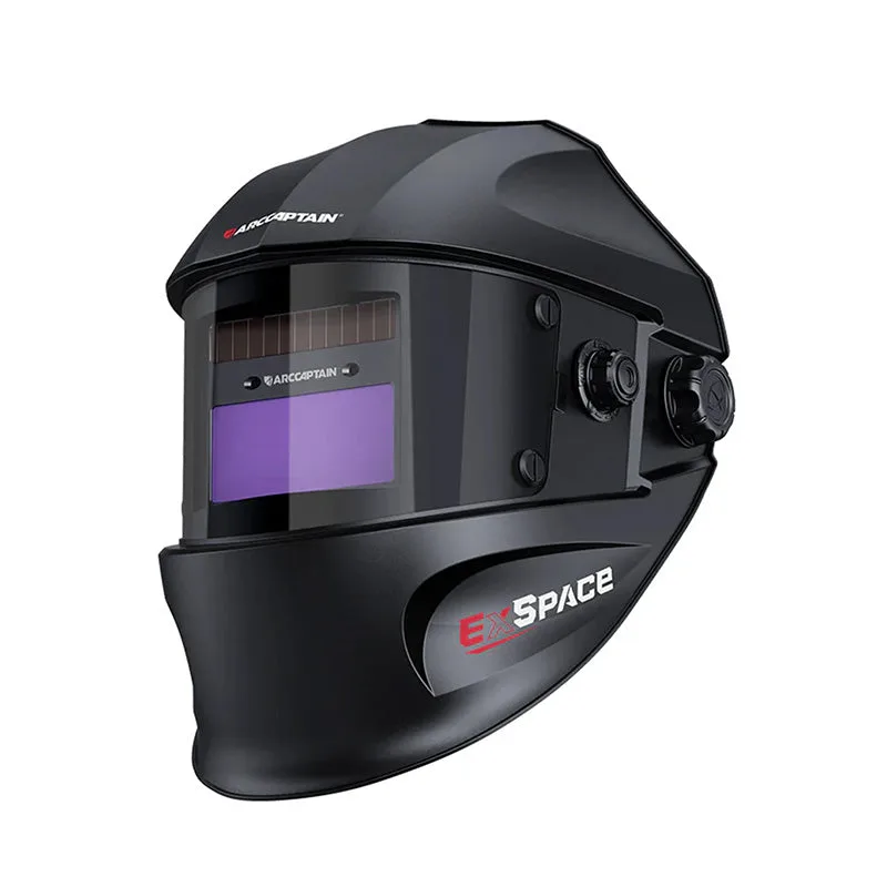 EXSpace X100 True Color Solar Powered Welding Hood - Black