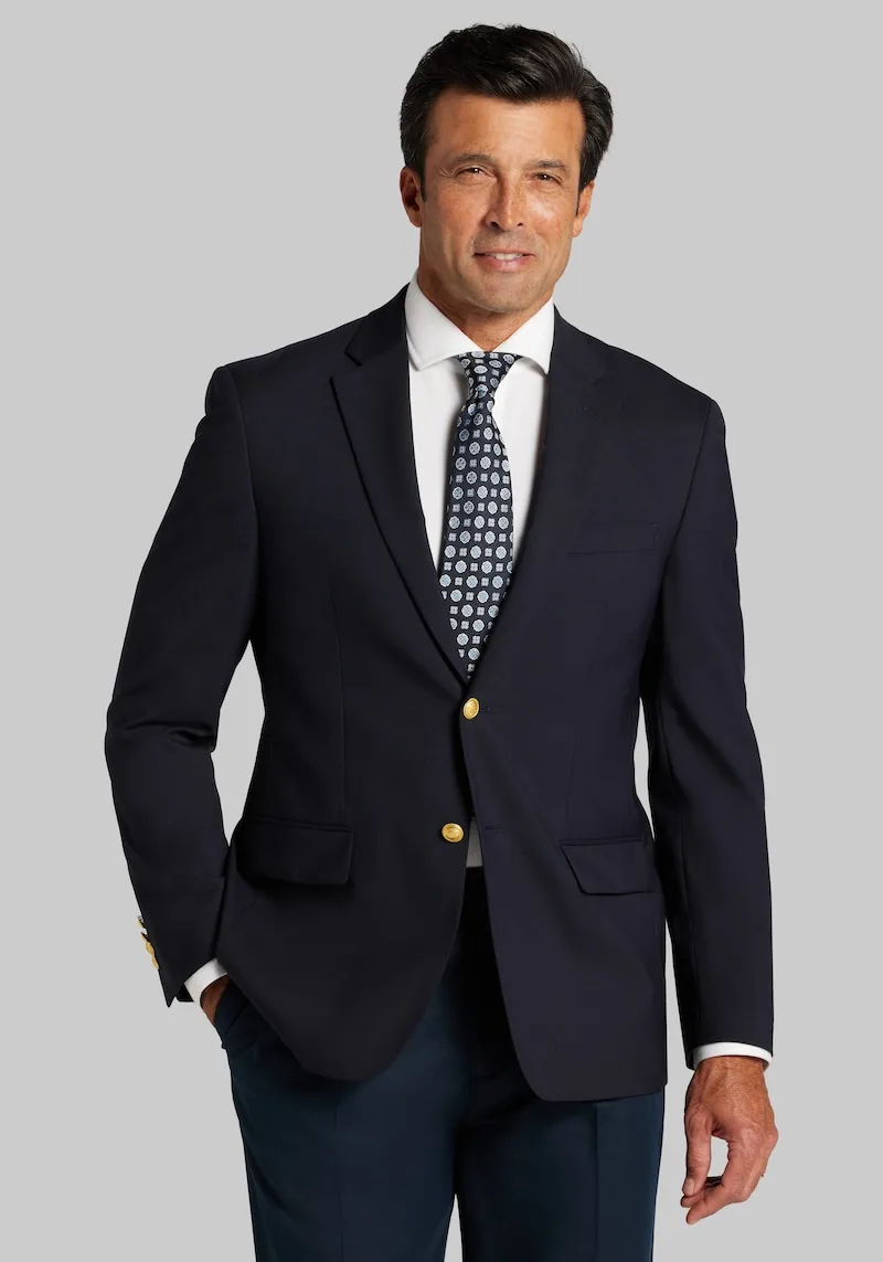 Men's Big & Tall Jos. A. Bank Tailored Fit Blazer at Jos. A. Bank, Blue/Navy, Size 48 Long